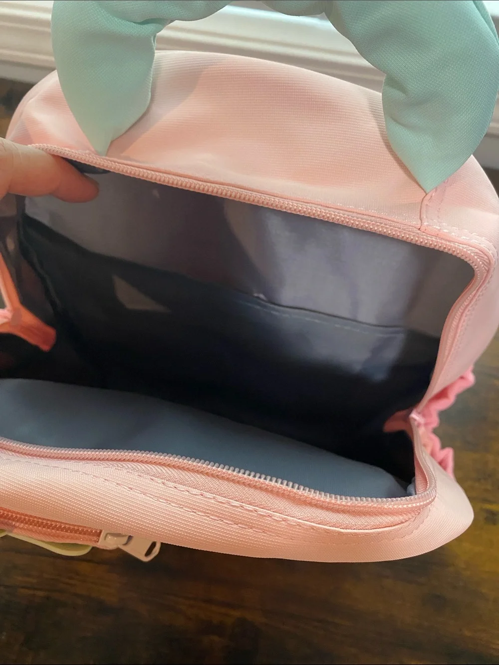 Kids Penguin Mini Backpack in Pink & Mint - Kitty Cott New in Package